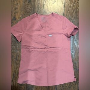 Figs Mauve Scrub Top